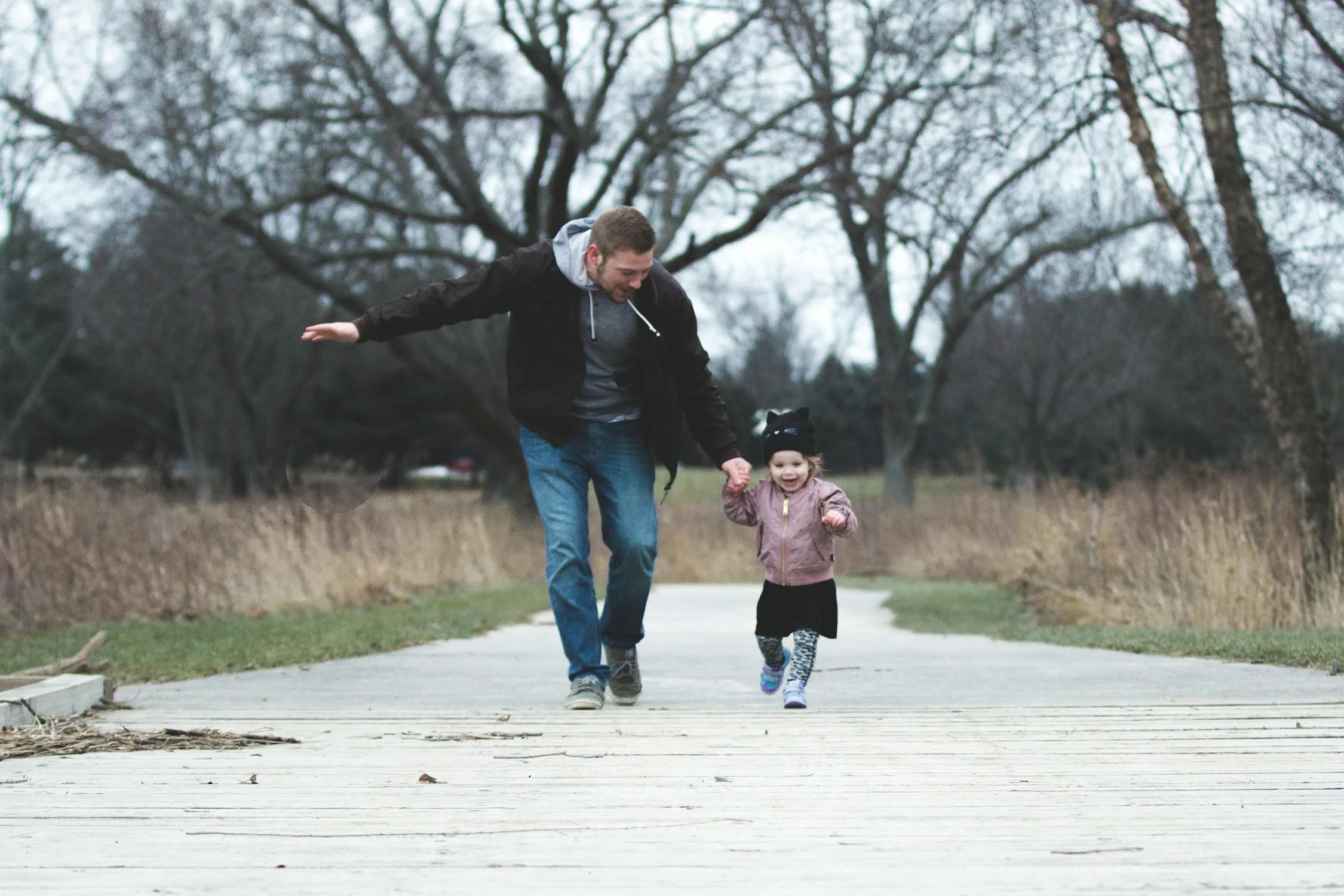 Family enjoying outdoor activity